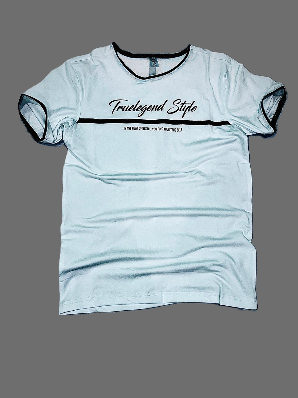 True legend Style Men's Graphic T-Shirt – Motivational Quote Tee – Black & White Streetwear – Casual Modern Fit Shirt – Gift for Him"