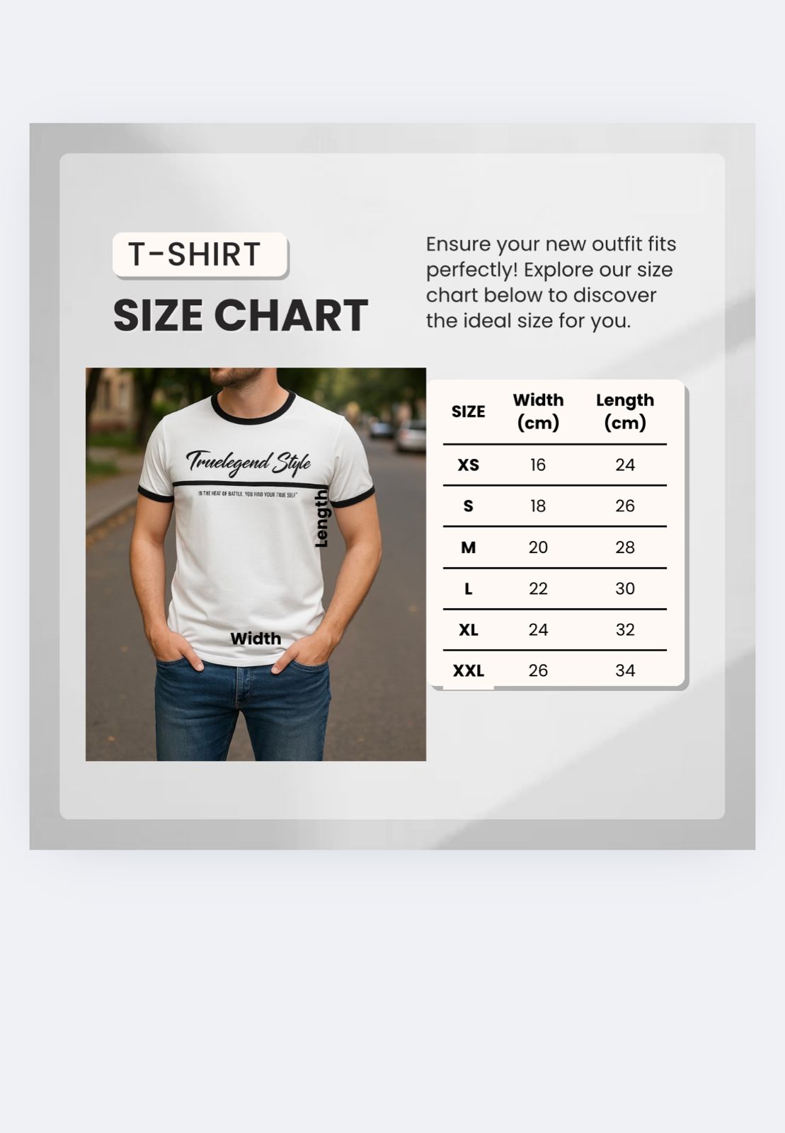 True legend Style Men's Graphic T-Shirt – Motivational Quote Tee – Black & White Streetwear – Casual Modern Fit Shirt – Gift for Him"
