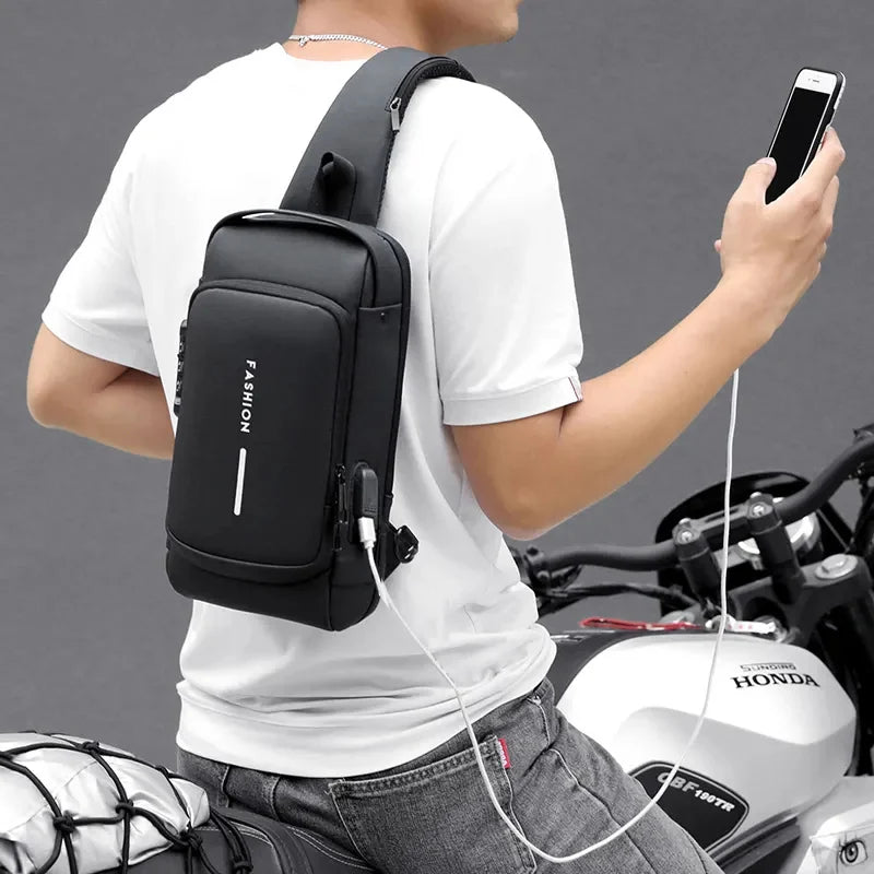 Premium Quality Password-Lock Sling Cross Body Backpack for Travel & Daily Use
