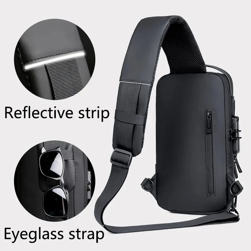 Premium Quality Password-Lock Sling Cross Body Backpack for Travel & Daily Use