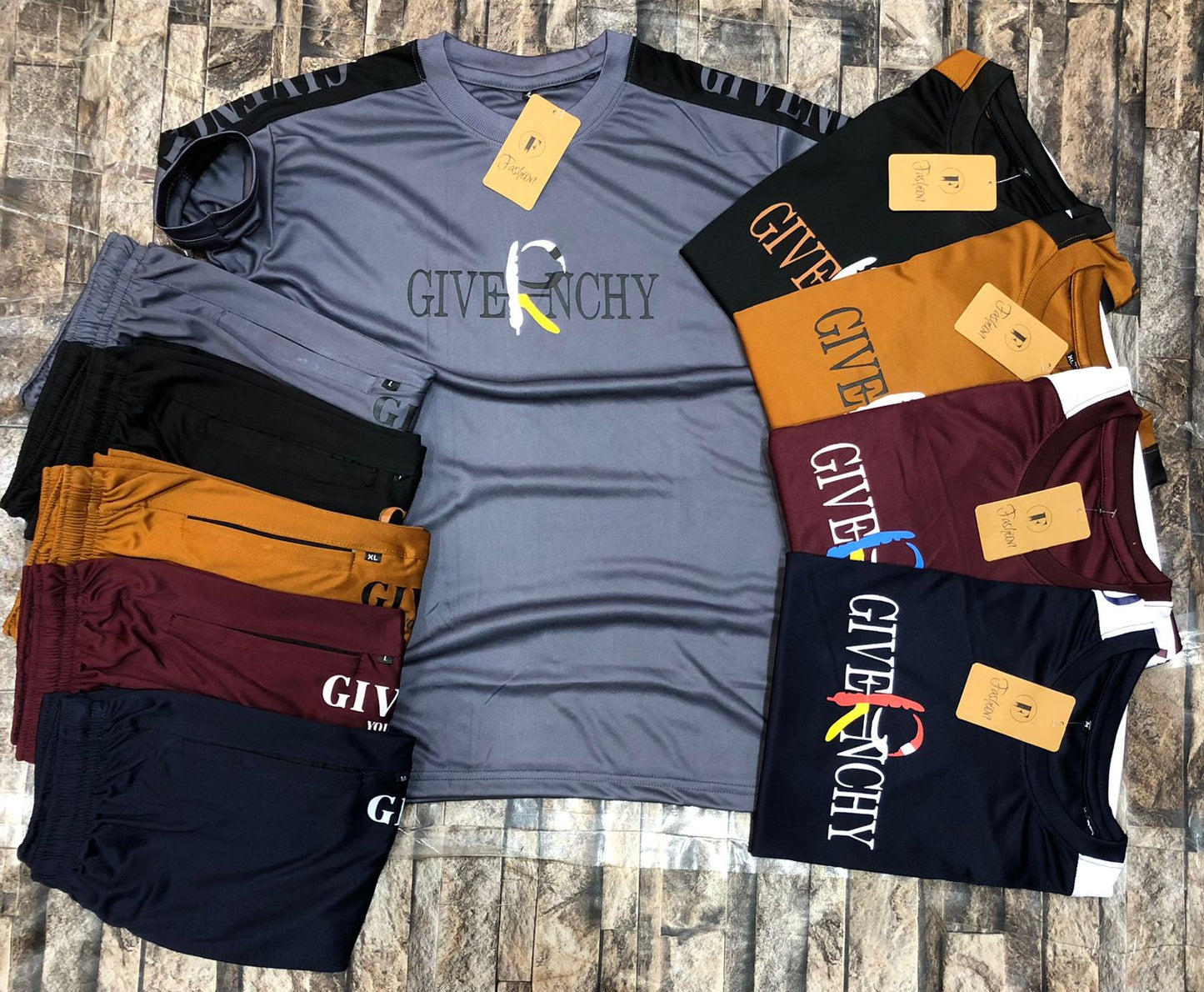 Men's Summer Tracksuit Set | Stylish Givenchy-Inspired T-Shirt & Shorts | Breathable Gym Workout Loungewear